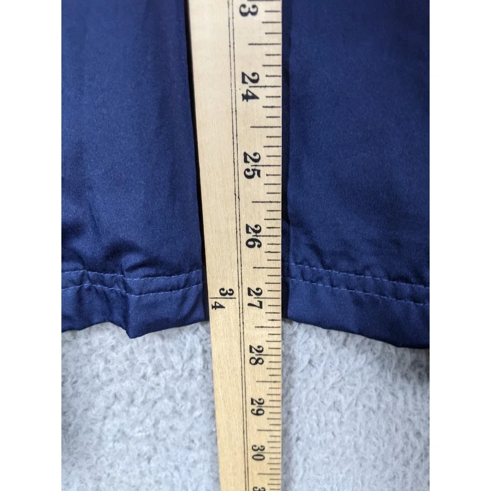Vintage Adidas Windbreaker Jacket Mens XL Navy Blue 3 Stripe Mesh Lined Hooded